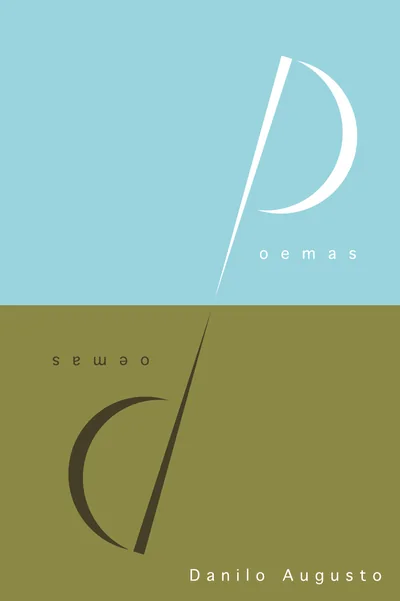 Capa em duas metades, azul-clara e verde-oliva, com um p branco no alto e, espelhado embaixo, um d escuro.